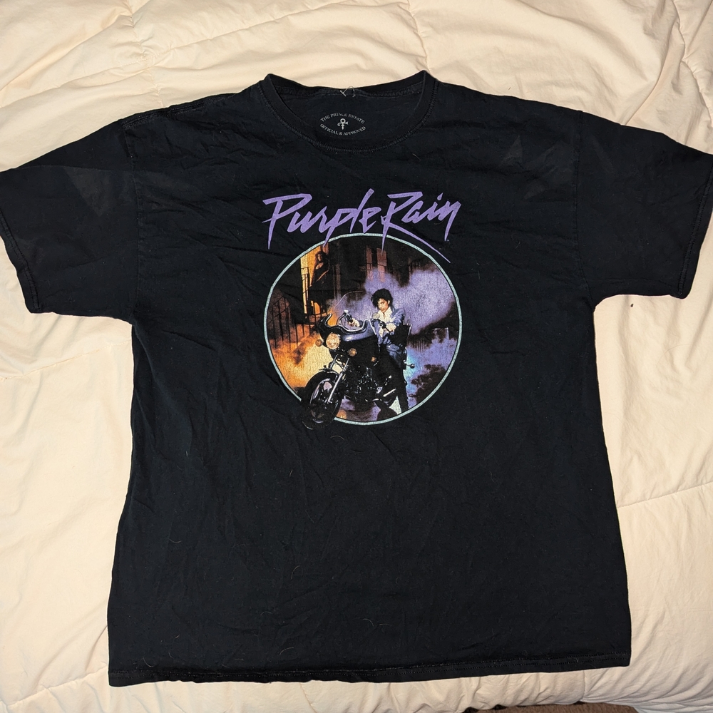 Purple Rain Black Graphic Tee